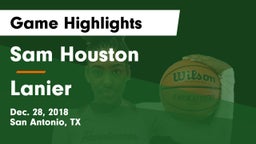 Sam Houston  vs Lanier  Game Highlights - Dec. 28, 2018