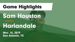 Sam Houston  vs Harlandale  Game Highlights - Nov. 16, 2019