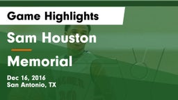 Sam Houston  vs Memorial  Game Highlights - Dec 16, 2016
