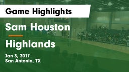 Sam Houston  vs Highlands  Game Highlights - Jan 3, 2017