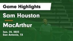 Sam Houston  vs MacArthur  Game Highlights - Jan. 24, 2023