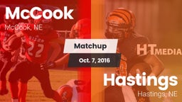 Matchup: McCook  vs. Hastings  2016