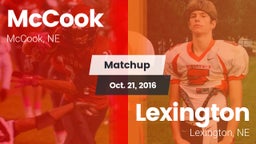 Matchup: McCook  vs. Lexington  2016
