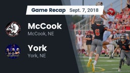 Recap: McCook  vs. York  2018