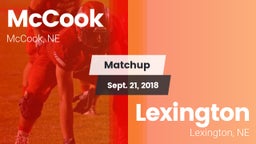 Matchup: McCook  vs. Lexington  2018
