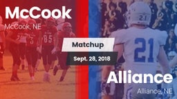Matchup: McCook  vs. Alliance  2018