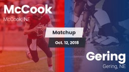 Matchup: McCook  vs. Gering  2018