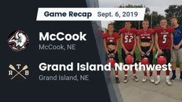 Recap: McCook  vs. Grand Island Northwest  2019