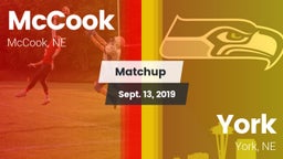 Matchup: McCook  vs. York  2019
