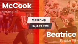 Matchup: McCook  vs. Beatrice  2019