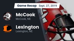 Recap: McCook  vs. Lexington  2019