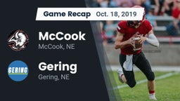 Recap: McCook  vs. Gering  2019