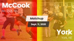 Matchup: McCook  vs. York  2020
