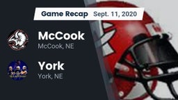 Recap: McCook  vs. York  2020