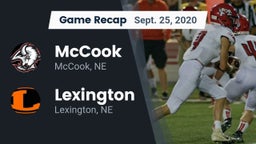 Recap: McCook  vs. Lexington  2020