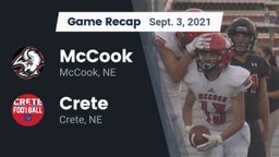 Recap: McCook  vs. Crete  2021
