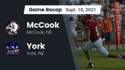 Recap: McCook  vs. York  2021