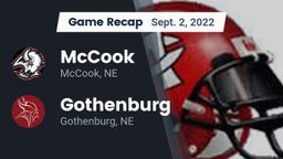 Recap: McCook  vs. Gothenburg  2022