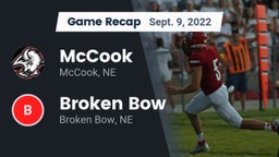 Recap: McCook  vs. Broken Bow  2022