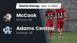 Recap: McCook  vs. Adams Central  2022