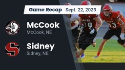 Recap: McCook  vs. Sidney  2023