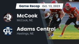 Recap: McCook  vs. Adams Central  2023