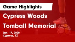 Cypress Woods  vs Tomball Memorial Game Highlights - Jan. 17, 2020