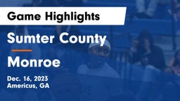 Sumter County  vs Monroe Game Highlights - Dec. 16, 2023