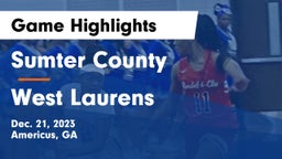 Sumter County  vs West Laurens  Game Highlights - Dec. 21, 2023