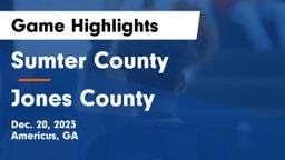 Sumter County  vs Jones County  Game Highlights - Dec. 20, 2023