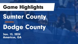 Sumter County  vs Dodge County  Game Highlights - Jan. 13, 2024