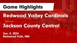 Redwood Valley Cardinals vs Jackson County Central  Game Highlights - Jan. 5, 2024