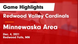 Redwood Valley Cardinals vs Minnewaska Area  Game Highlights - Dec. 4, 2021