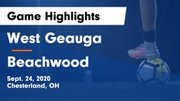 West Geauga  vs Beachwood  Game Highlights - Sept. 24, 2020