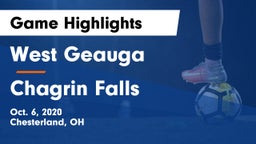 West Geauga  vs Chagrin Falls  Game Highlights - Oct. 6, 2020