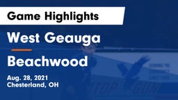 West Geauga  vs Beachwood  Game Highlights - Aug. 28, 2021