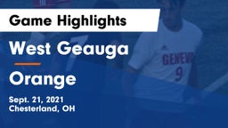 West Geauga  vs Orange  Game Highlights - Sept. 21, 2021