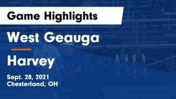 West Geauga  vs Harvey  Game Highlights - Sept. 28, 2021