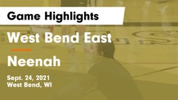 West Bend East  vs Neenah  Game Highlights - Sept. 24, 2021