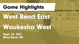 West Bend East  vs Waukesha West  Game Highlights - Sept. 25, 2021
