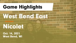 West Bend East  vs Nicolet  Game Highlights - Oct. 14, 2021