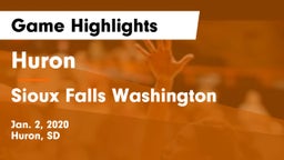 Huron  vs Sioux Falls Washington  Game Highlights - Jan. 2, 2020