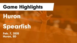 Huron  vs Spearfish  Game Highlights - Feb. 7, 2020