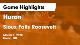 Huron  vs Sioux Falls Roosevelt  Game Highlights - March 6, 2020