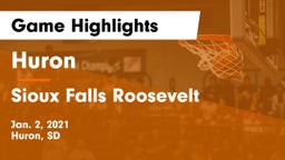 Huron  vs Sioux Falls Roosevelt  Game Highlights - Jan. 2, 2021