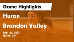 Huron  vs Brandon Valley  Game Highlights - Feb. 24, 2023