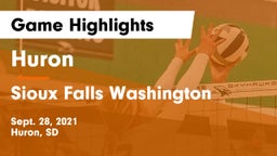 Huron  vs Sioux Falls Washington  Game Highlights - Sept. 28, 2021