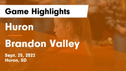 Huron  vs Brandon Valley  Game Highlights - Sept. 25, 2022