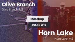 Matchup: Olive Branch High vs. Horn Lake  2016