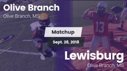 Matchup: Olive Branch High vs. Lewisburg  2018
